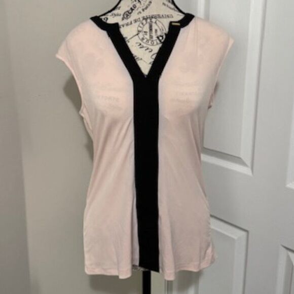 Calvin Klein Tops - USED Woman's Calvin Klein No Sleeve Blouse Color Pink/Black Size Small